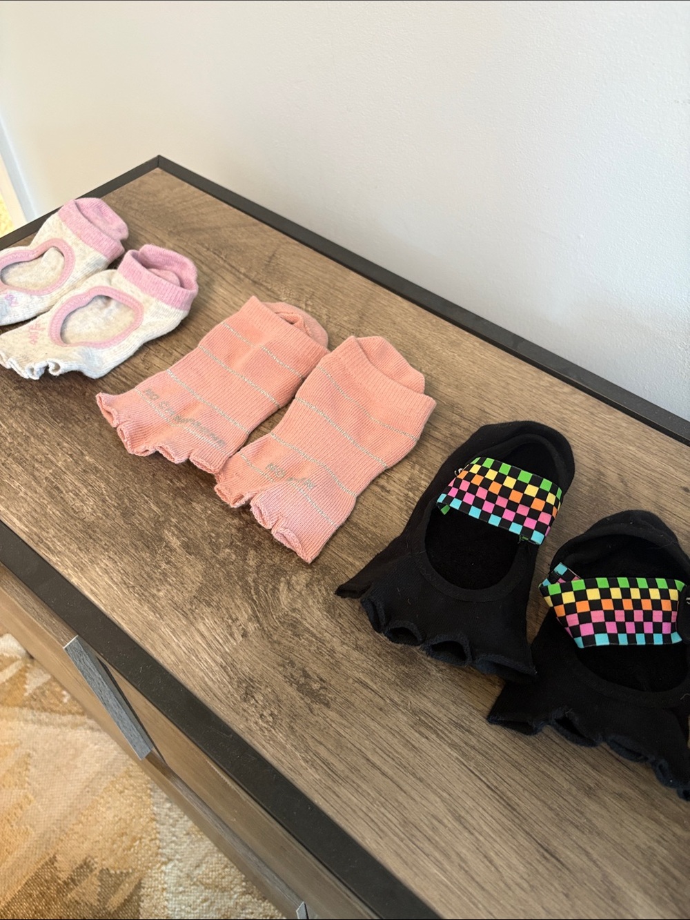 TOESOX like new- 3 pairs